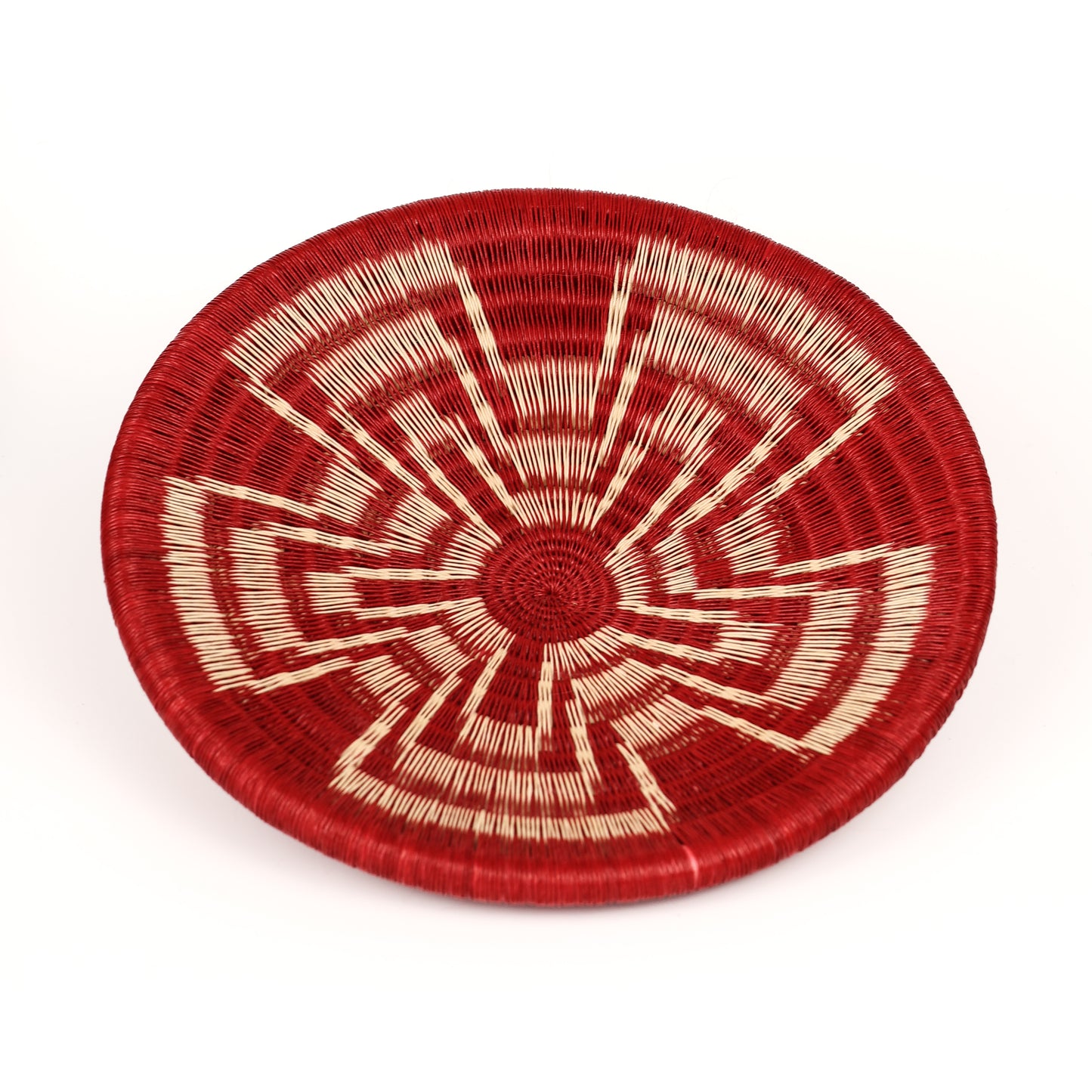 Achiote - Small Werregue Plate / Fine Hand Woven Wall Art