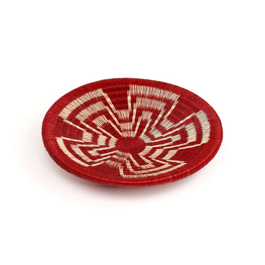 Achiote - Small Werregue Plate / Fine Hand Woven Wall Art