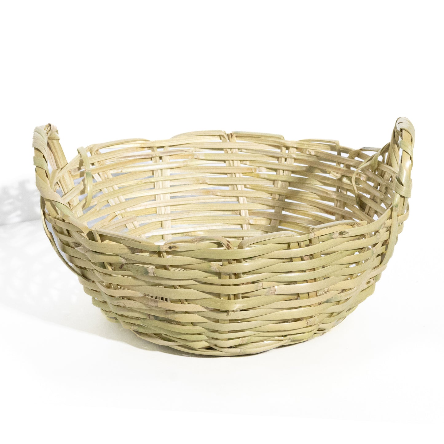 Rattan Round Bread/Fruit Basket with Handles