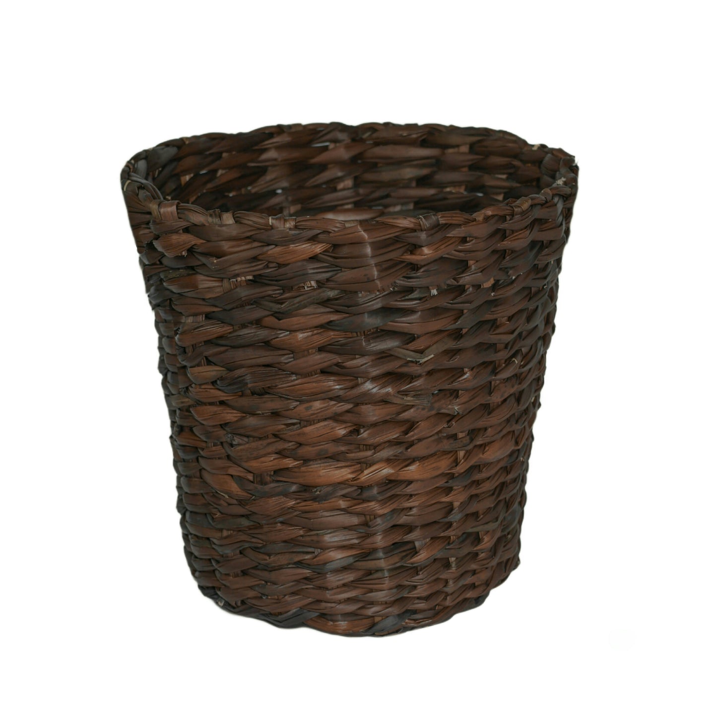 Brown - Wastebasket - Water Hyacinth Basket