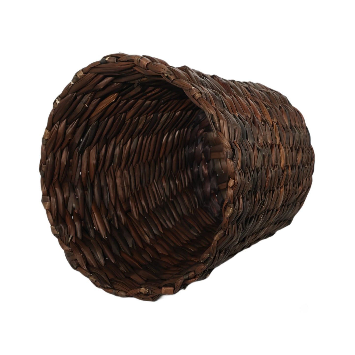 Brown - Wastebasket - Water Hyacinth Basket