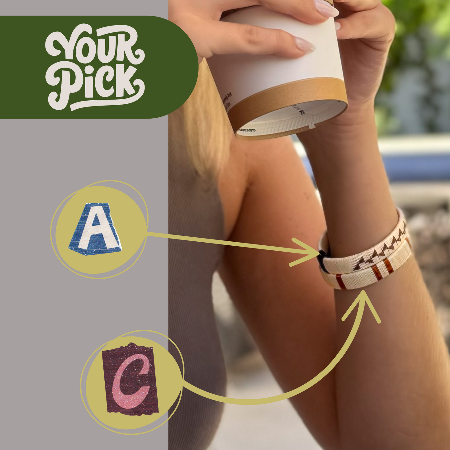 Copper & Cream - Handwoven Natural Cuff Bracelet