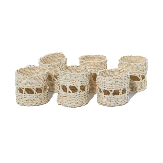 Natural Hand-Woven Napkin Rings