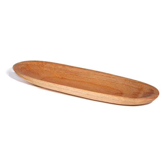 Light Red - Small Dough Bowl - Oval wood bowl