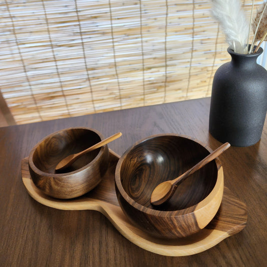 Carol - XS Guayacan Wood Bowls Set