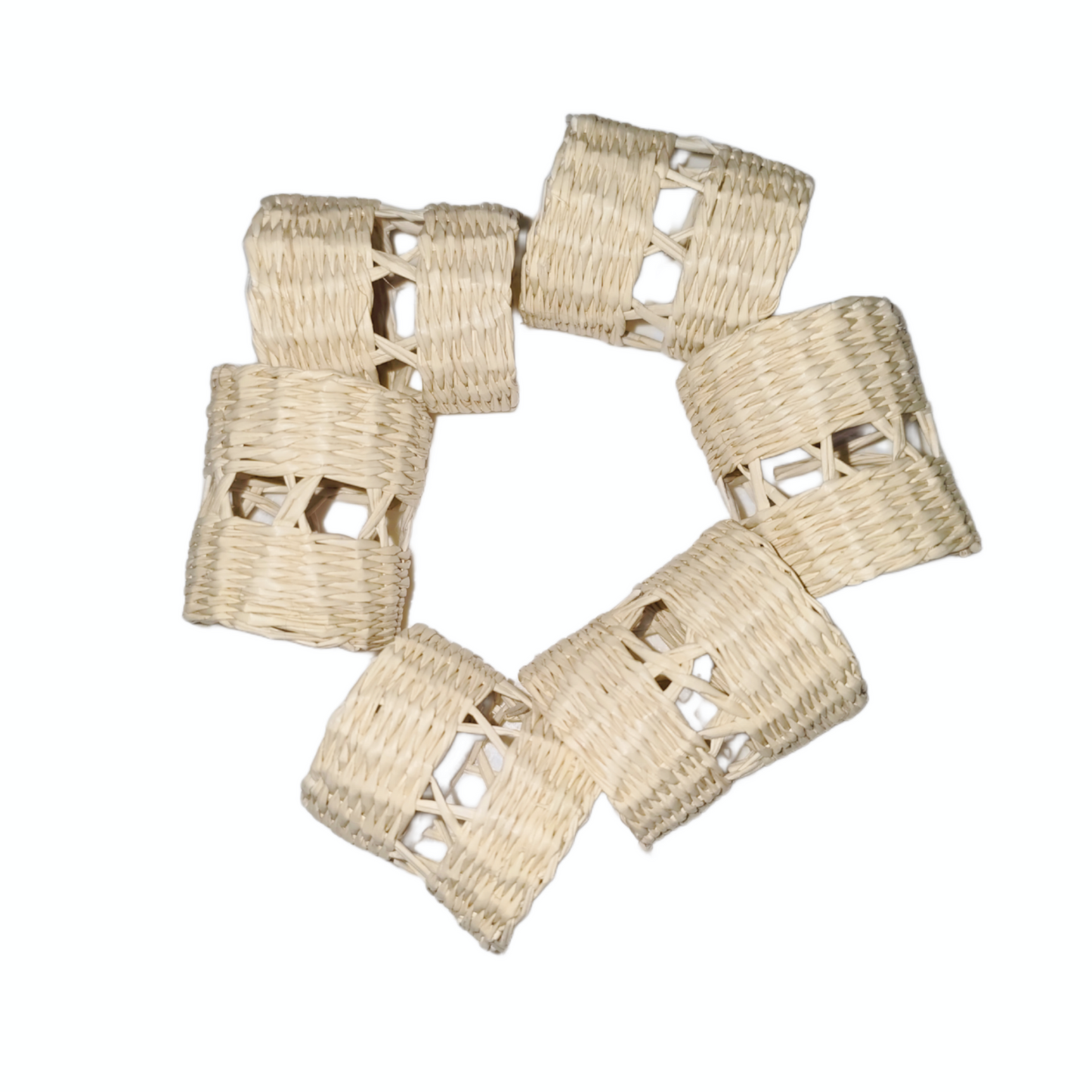 Natural Hand-Woven Napkin Rings