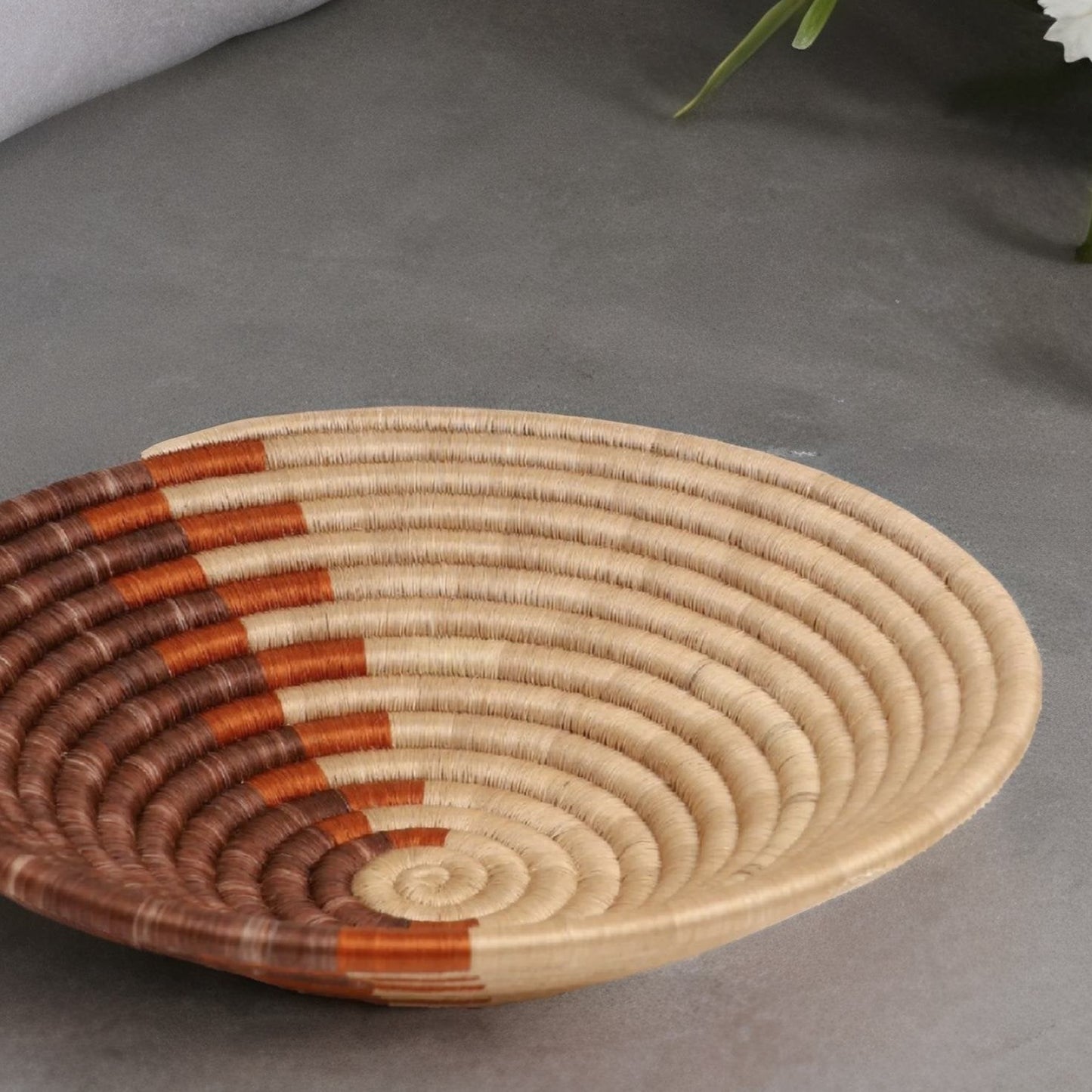 Yambo Large 12" Bowl / Handmade Basket / African Basket style wall decor